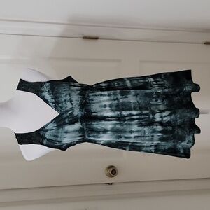 Adobe Star Size M Tie Dye Sleeveless Dress with Lace Detail, NEW with Tag